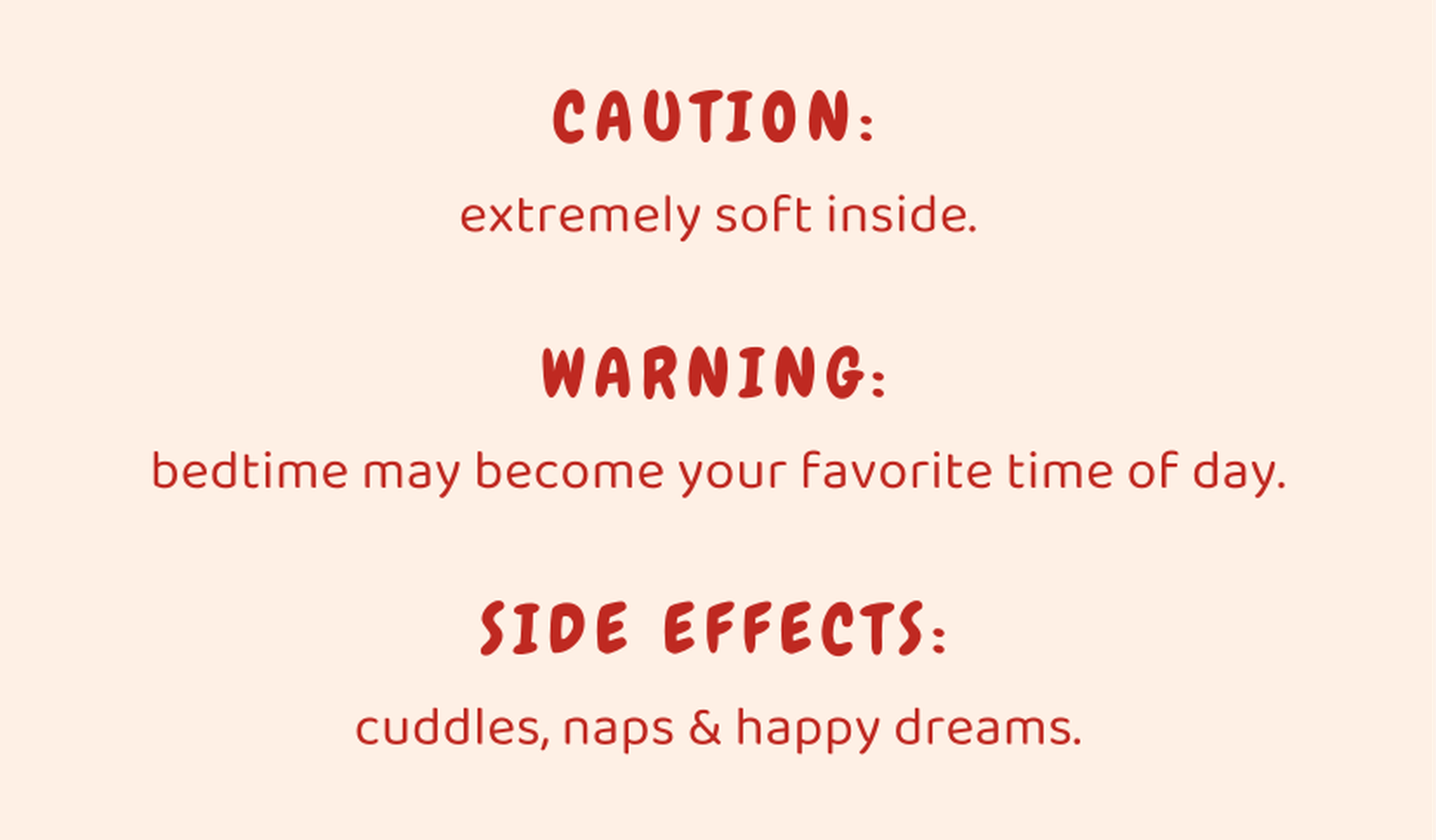 Zoomed crop of the CAUTION, WARNING, and SIDE EFFECTS text block